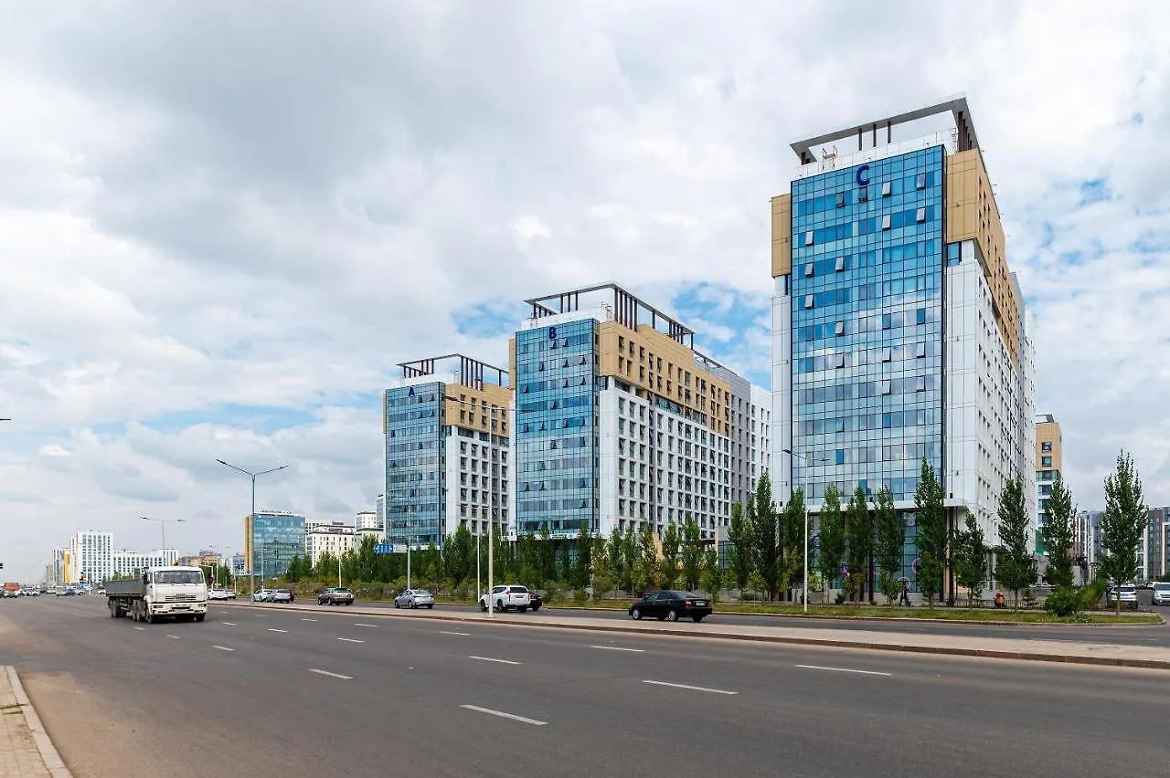 アスターナBi City Seoul Большая 2-Комнатная, Хан Шатыр, 2 Двуспальных Кровати И Диванアパートメント 0*, アスターナ カザフスタン